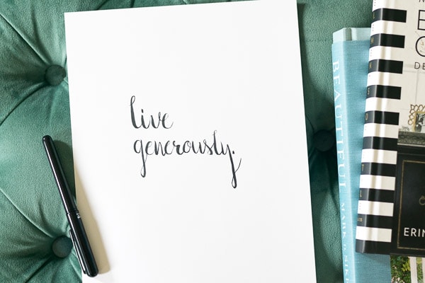 Live Generously